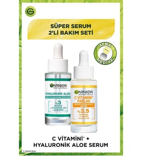 Garnier Süper Serum 2'li Bakım Seti C Vitamini + Hyaluronik Aloe