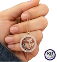 925 Ayar Gümüş Tasarım Kadın Kolye Farklı Model Seçenekleri (Model 4)