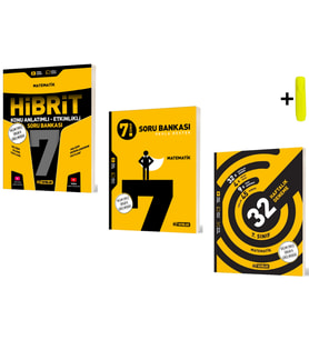 Hız 7. Sınıf Matematik Konu Soru Deneme Seti Maarif Müftedat 3 Kitap