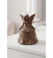 MYCRAFT3D Peri Figürlü Takı Kutusu Dekoratif Mücevher Organizer Kapaklı Masaüstü Aksesuar