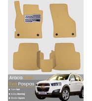 CHEVROLET CAPTİVA (2011-2015) Uyumlu EVA Paspas Tam Set–Araca Özel,Su Geçirmez,Kolay Montaj