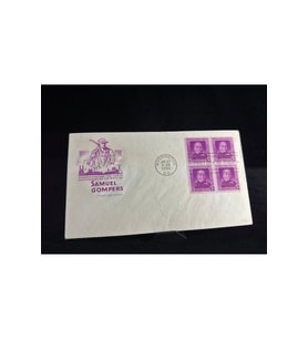 FDC USA 1950 Commemorating the 100. Ann. of the birth of Samuel Gompers Amerika İlk Gün Zarfı