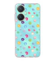 PrintiFy Vivo Y27 ile Uyumlu Water Color 6  Kamera Korumalı Şeffaf  Kılıf