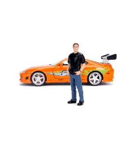 Jada Hızlı ve Öfkeli Fast and Furious 1995 Toyota Supra 1:24 Pres Döküm Araba Brian O'Conner Figürlü