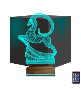 Luvivia Koç Burç 3D Lamba - Masa Gece Lambası