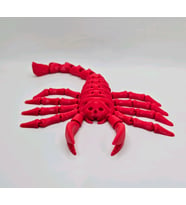 Kırmızı İskelet Akrep Oyuncak Hareketli 13 Cm doğal pla malzeme (Çok Renkli)