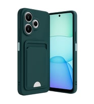 Xiaomi Redmi 13 4g Kılıf Kelvin Kartvizitli Silikon - Koyu Yeşil