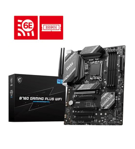 MSI B760 GAMING PLUS WIFI-6E DDR4 HDMI DP PCIE 4.0 1700p ATX