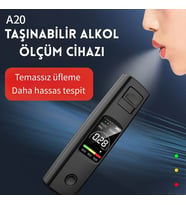 TechTic Yüksek Hassasiyetli Alkol Test Cihazı Profesyonel Temassız Alkolmetre Şarjlı Promil Ölçer