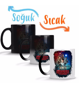 Stranger Things Netflix Sihirli Kupa Bardak Porselen