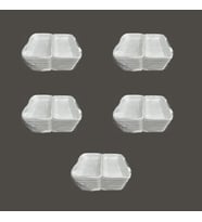 Dağyüce 36/D Tek Kullanımlık Köpük İskender Kapaklı Kase Kutu - 23.5x15 Cm. - 20 Adetlik 5 Paket