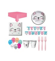 Mini Party Store Miss Cat Parti Seti 8 Kişilik