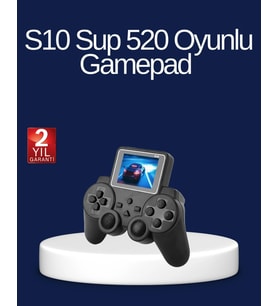 2025 S10 Gamepad 520 Klasik Retro Oyunlu TV Bağlantılı A Kalite Orijinal