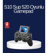 2025 S10 Gamepad 520 Klasik Retro Oyunlu TV Bağlantılı A Kalite Orijinal