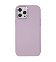 Apple İphone 12 Pro Max Kılıf Asya Deri Silikon - Lila