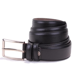 Dagoster DMK26-301 Siyah 3,5 cm Suni Deri Erkek Kemer
