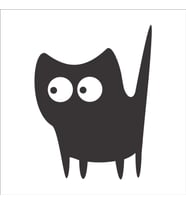 KEDİ FOLYO STİCKER 90 cm uzunluk (Karışık)