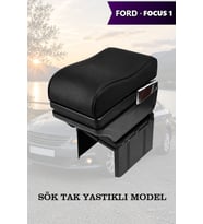 focus 1 kol dayama geniş model Siyah Yastıklı Lüks Deri
