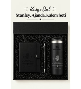 Kişiye Özel Hediye Stanley Termos & 2027 Ajanda Premium Hediye Seti