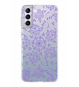 Samsung Galaxy S21 Plus Kapak Nostalji Desen Tasarımlı Şeffaf Silikon Kılıf