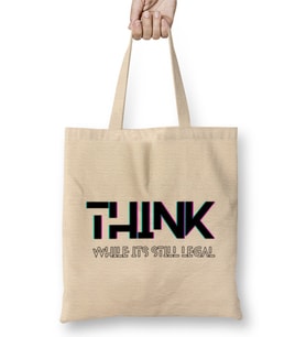 Think While it's Still Legal Bez Çanta Uzun Saplı