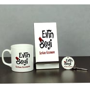 Evin Beyi Üçlü Set (Kupa + Telefon Standı + Anahtarlık)
