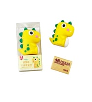 Dinozor Kalemtraş 3D Şekilli Silikon Kalemtraş - Sarı