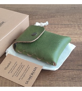 Sumerianwallet Deri Sigara Kılıfı Yeşil (Anahtarlık Hediye )