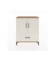 Arges Şifonyer 2 Raflı Tek Çekmeceli 2 Kapaklı 88x30x106 Çam-Aytaşı
