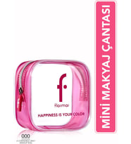 Pembe Transparan Makyaj Çantası