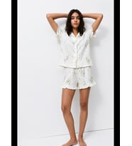 Night Kadın Desenli Trend Pijama Takımı
