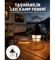4 Fonksiyonlu Dekoratif Kamp Lambası – Tungsten Ampul USB Çıkışlı Yeni Nesil