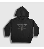 Presmono Unisex Çocuk Siyah Endure And Survive V2 Oyun Last Of Us Kapüşonlu Sweatshirt 357832tt