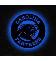 Carolina Panthers Tasarımlı Led Mdf Duvar Tablosu, 6mm Ahşap Duvar Dekoru