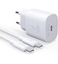 Syrox PD25T Qc3.0 Pd 25W Type-C To Type-C Hızlı Şarj Aleti Set Beyaz
