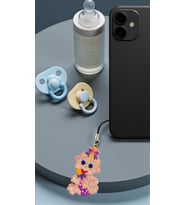 Miyuki Boncuk El Yapımı Kız Bebek Telefon Çarmı - Charm