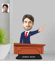 Kişiye Özel Avukat Erkek Ahşap Biblo-3