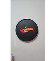 Hotwheels Temalı Duvar Saati (Düz Siyah)