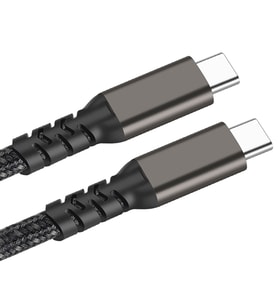 Zore 2.Jenerasyon Type-C to Type-C USB3.2 PD Data Kablosu 100W 20Gbps 4K@60Hz 0.5 Metre (Siyah)