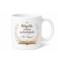İsme Özel Bilge Dede Yazılı Kupa Bardak Hediye Özel Tasarım Porselen