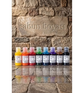 30 ml x 8 adet Farklı Renklerde Sabun Boyası veya Renklendirici