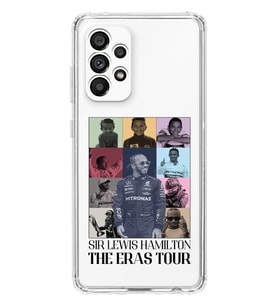 Samsung Galaxy A72 Uyumlu Lewis Hamilton Tasarımlı Şeffaf Telefon Kılıfı