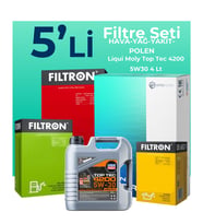 Filtron Opel Corsa 1.3 Dizel Filtre Bakım Seti Liqui Moly Motor Yağlı (2011-2014) 5 Li