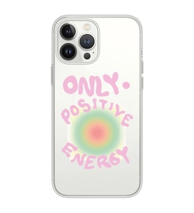 Iphone 12 PRO Uyumlu Pozitif Enerji Tasarımlı Şeffaf Telefon Kılıfı