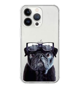 PrintiFy Apple iPhone 13 Pro Max Uyumlu Köpek 3 Baskılı Şeffaf Köşe Korumalı Antişok Kılıf