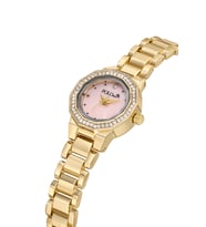 Polo Air Zarif Lüx Taşlı Kadın Kol Saati Gold Pembe Renk PL-1616B4x