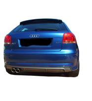 Audi A3 8P S3 2005 - 2008 2 Kapı Uyumlu Arka Difüzör (Plastik)