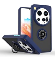 Xiaomi Mi 15 Ultra Kılıf Montreal Yüzüklü Silikon Kapak - Lacivert