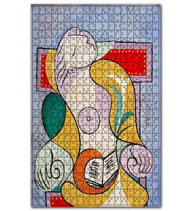 Cakapuzzle La Lecture, 1932 by Pablo Picasso Puzzle Yapboz MDF (Ahşap) (120 Parça)