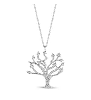 0.14 Karat Tasarım Pırlanta Kolye (Beyaz-Rose Gold)